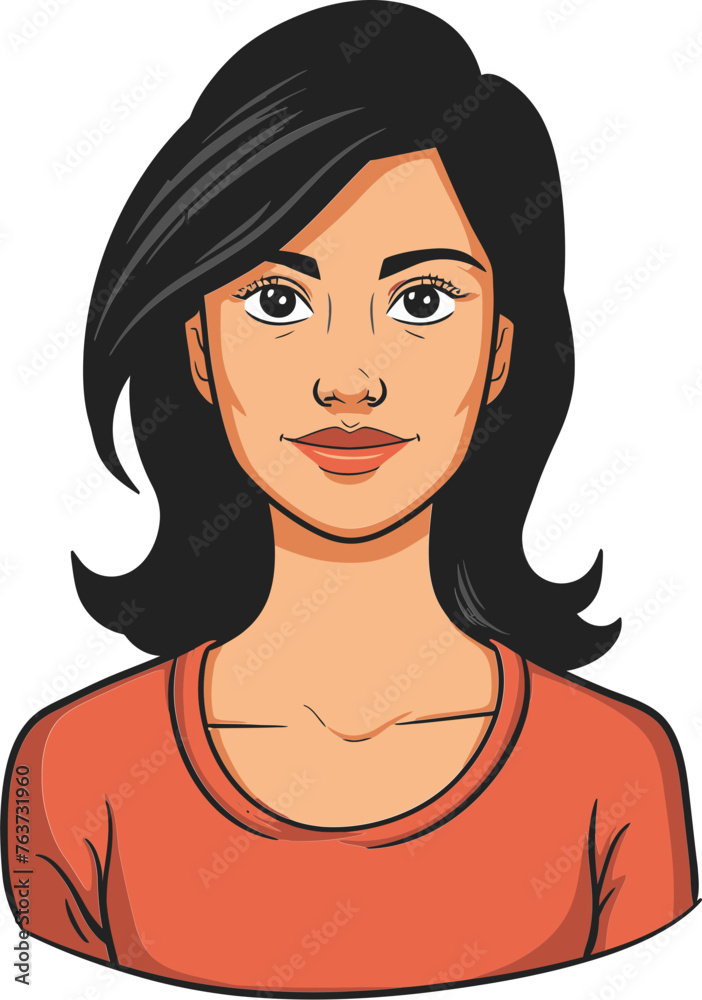 Vector Portraits of Confident and Assertive Women Vector Portraits of Confident and Assertive Women
