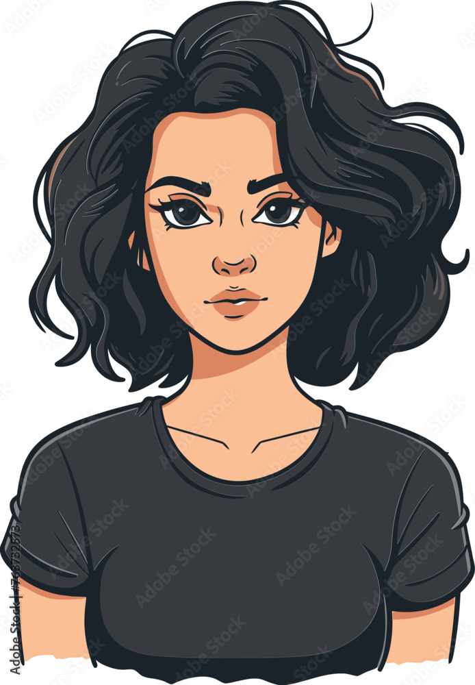 Vector Illustrations Depicting Women Courage in Action Vector Illustrations Depicting Women Courage in Action