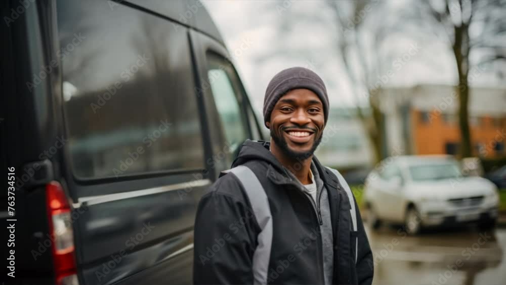 A man stands outdoors, smiling, holding the keys to his car in the city