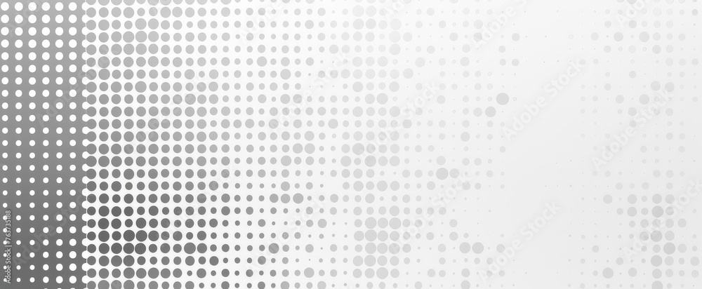 Tranquil white space with a delicate dispersion of grey dots, ideal for creating a serene and balanced composition.