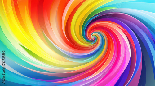 Psychedelic Rainbow Swirl motion energy pattern wallpaper