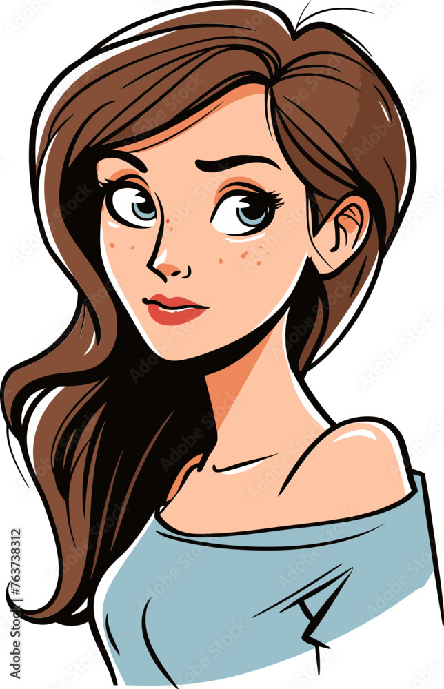 Feminine Power Vibrant Vector Illustrations of Empowered Women