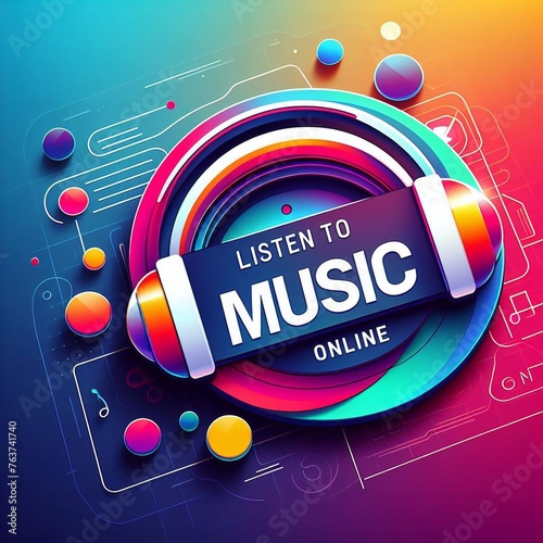 Listen to music and podcasts online logo