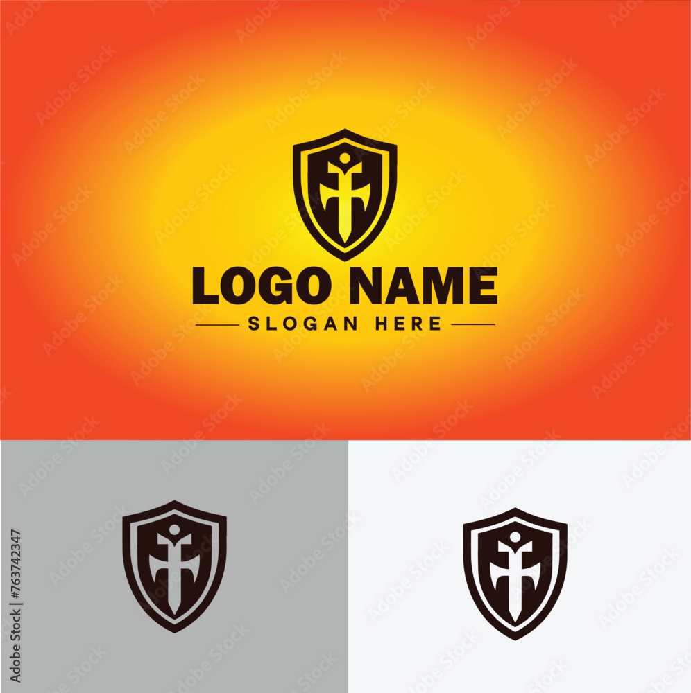 Shield logo vector art Protect shield security icon Company logo template Shield logo vector art Protect shield security icon Company logo template