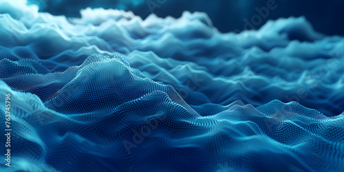 Ethereal Deep Blue Sea Water Texture for Dreamy Backgrounds.
