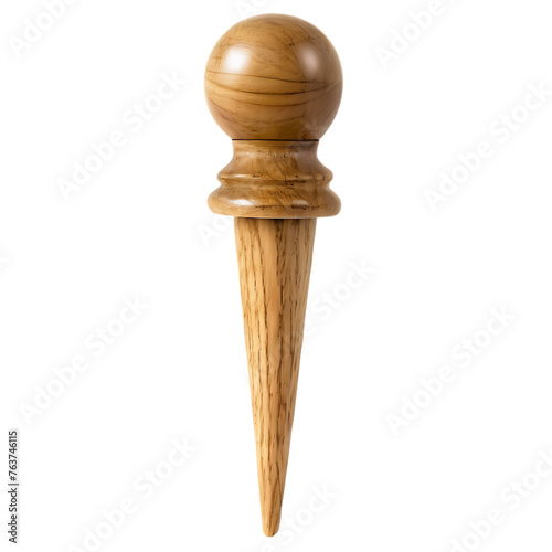 Rustic wooden wine bottle stopper, isolated on transparent background Transparent Background Images 