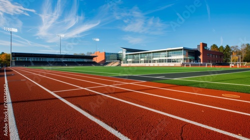 A tingedge stadium with a dedicated research center for studying the effects of weather on outdoor sports.