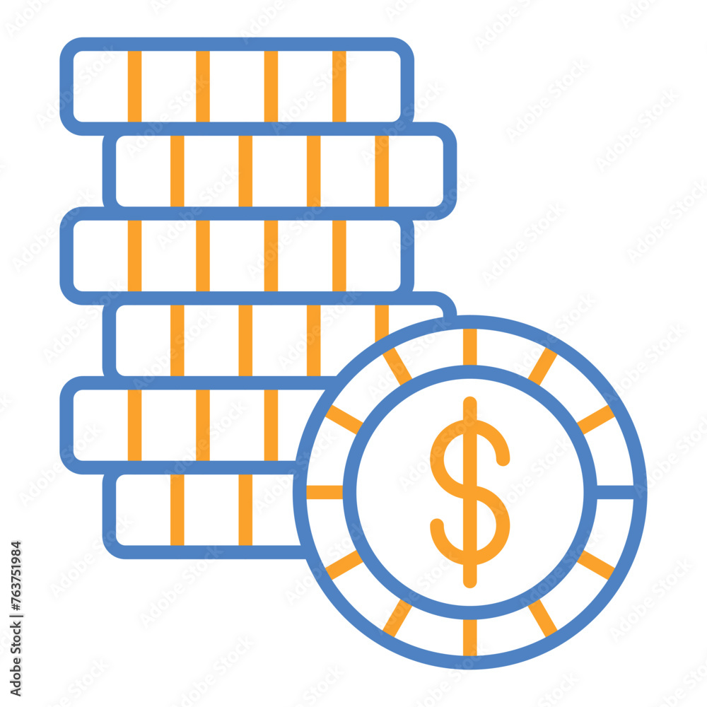 Obraz premium Coins Icon