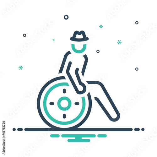 Mix icon for accessibility