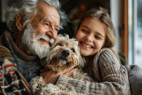 Generations of Joy: Family and Pet Bonding