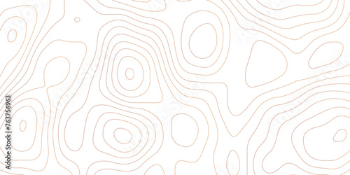 Abstract design seamless pattern with line topographic map. geographic mountain relief. retro topographic map. geographic contour map grid backdrop paper texture. terrain path isolated on background. photo