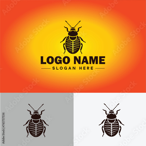 Bedbug logo vector art icon graphics for business brand icon bedbug logo template