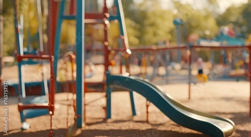 3D view of children's playground photo