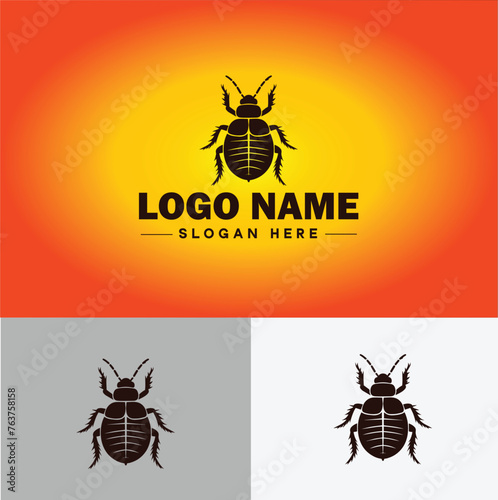 Bedbug logo vector art icon graphics for business brand icon bedbug logo template