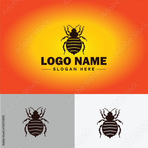 Bedbug logo vector art icon graphics for business brand icon bedbug logo template