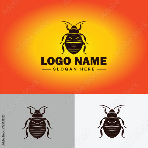 Bedbug logo vector art icon graphics for business brand icon bedbug logo template