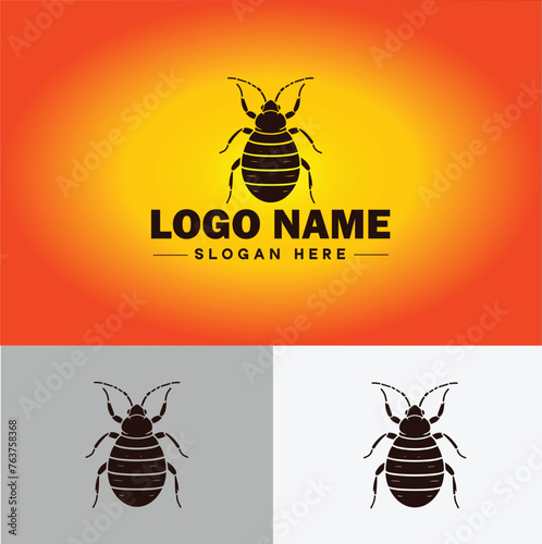 Bedbug logo vector art icon graphics for business brand icon bedbug logo template