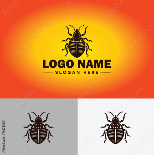 Bedbug logo vector art icon graphics for business brand icon bedbug logo template