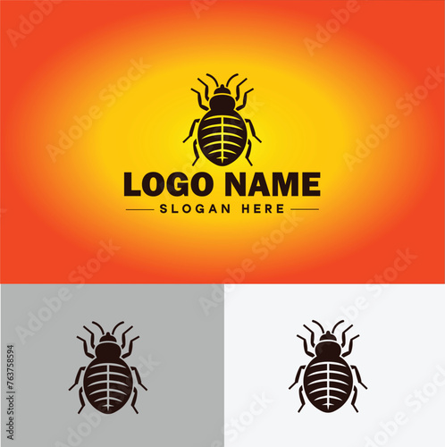 Bedbug logo vector art icon graphics for business brand icon bedbug logo template