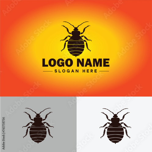 Bedbug logo vector art icon graphics for business brand icon bedbug logo template