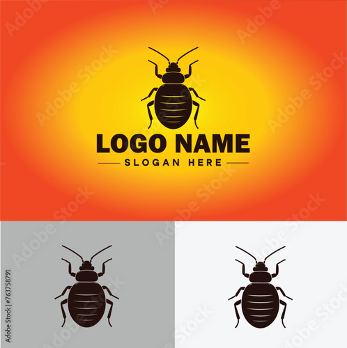 Bedbug logo vector art icon graphics for business brand icon bedbug logo template