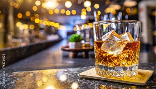 Whiskey on the Rocks: A Classic Nightclub Scene