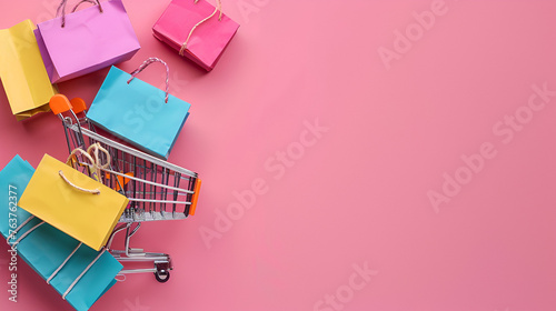Late 20's woman going grocery shopping after business reopened during coronavirus pandemOld male comes out of the store .The purchase is complete, Generative Ai photo