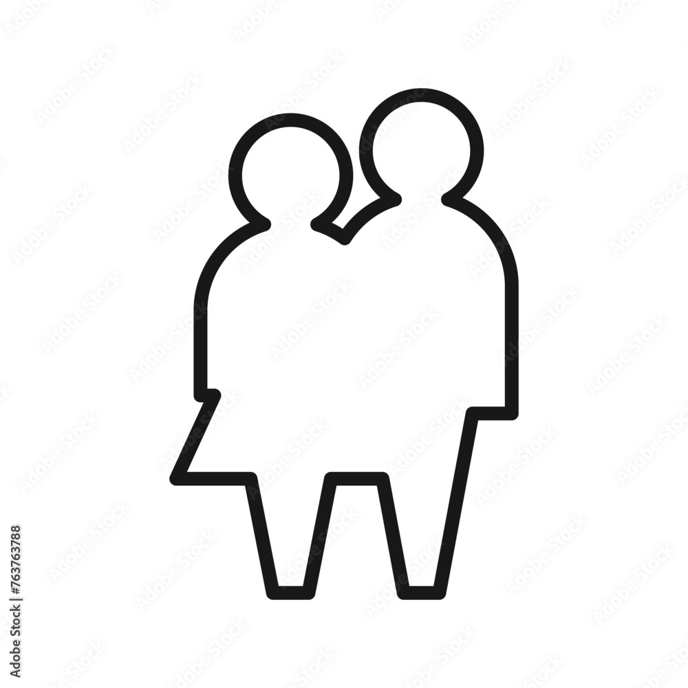 Family, simple line symbol, vector icon for user interface. Family, simple line symbol, vector icon for user interface.