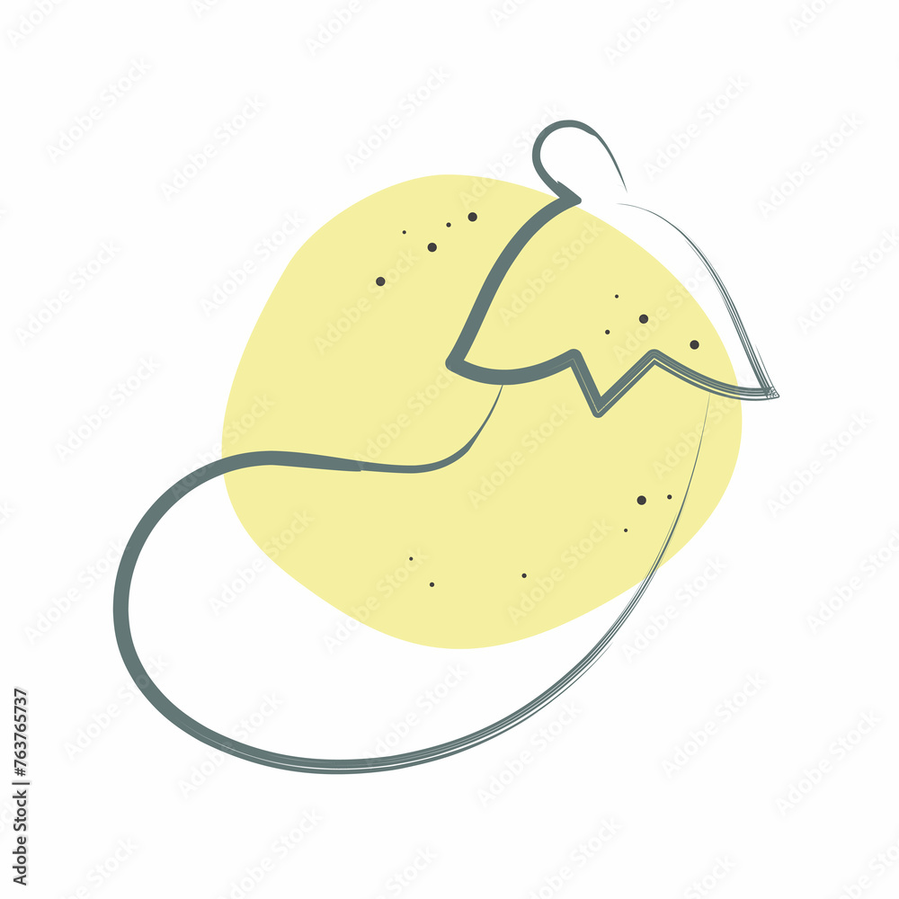 Icon Eggplant. related to Fruit and Vegetable symbol. Color Spot Style. simple design editable. simple illustration Icon Eggplant. related to Fruit and Vegetable symbol. Color Spot Style. simple design editable. simple illustration