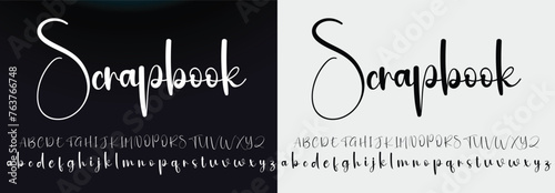 signature Font Calligraphy Logotype Script Brush Font Type Font lettering handwritten