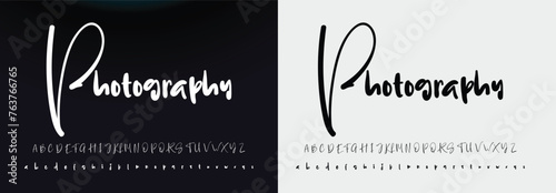 signature Font Calligraphy Logotype Script Brush Font Type Font lettering handwritten
