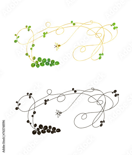 ミツバチとクローバー