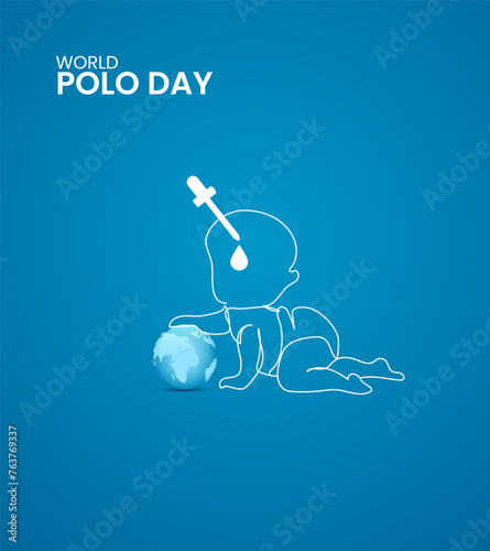 World Polio day, World Polio day creative Design for banner, poster 3D Illustration.