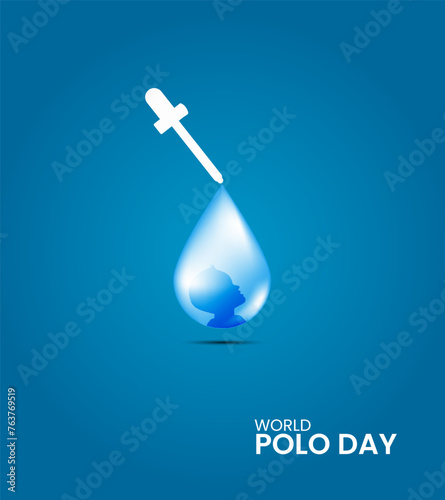 World Polio day, World Polio day creative Design for banner, poster 3D Illustration.