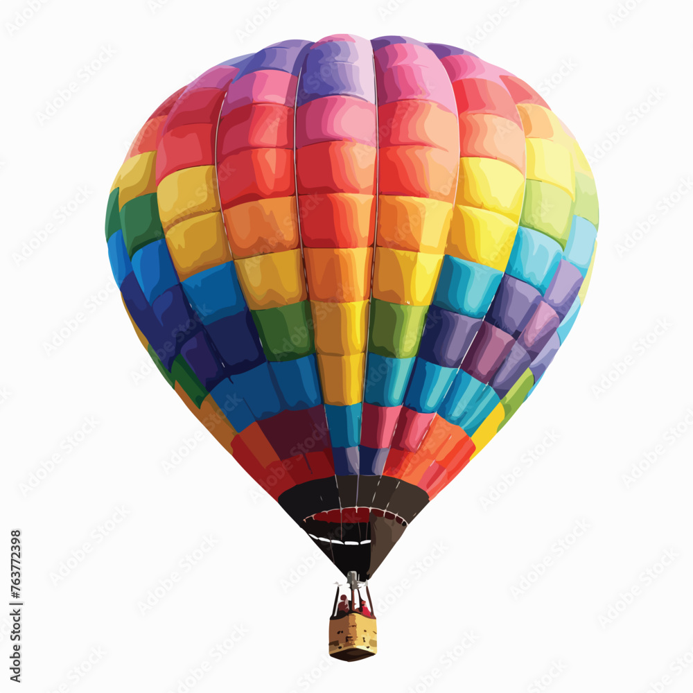 Fototapeta premium A colorful hot air balloon festival. clipart isolated