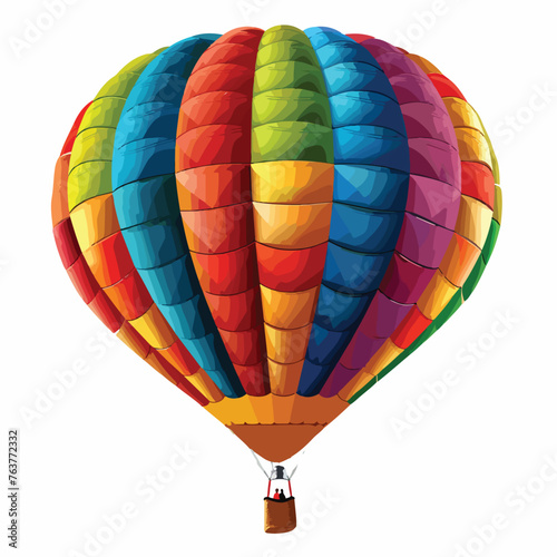A colorful hot air balloon festival. clipart isolated