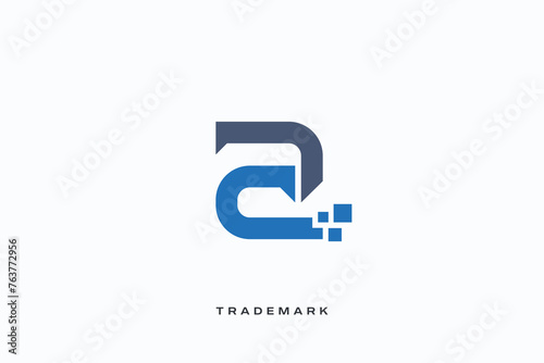 a letter vector trademark brand logo