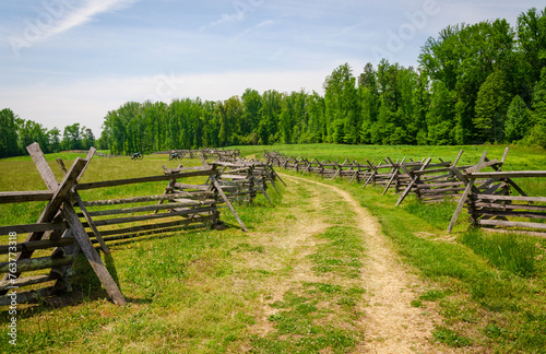 Fototapeta Naklejka Na Ścianę i Meble -  The Richmond National Battlefield Park commemorating 13 American Civil War sites around Richmond, Virginia