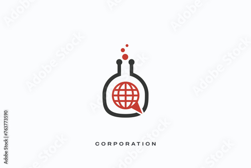 global marketing networking trading vector logo