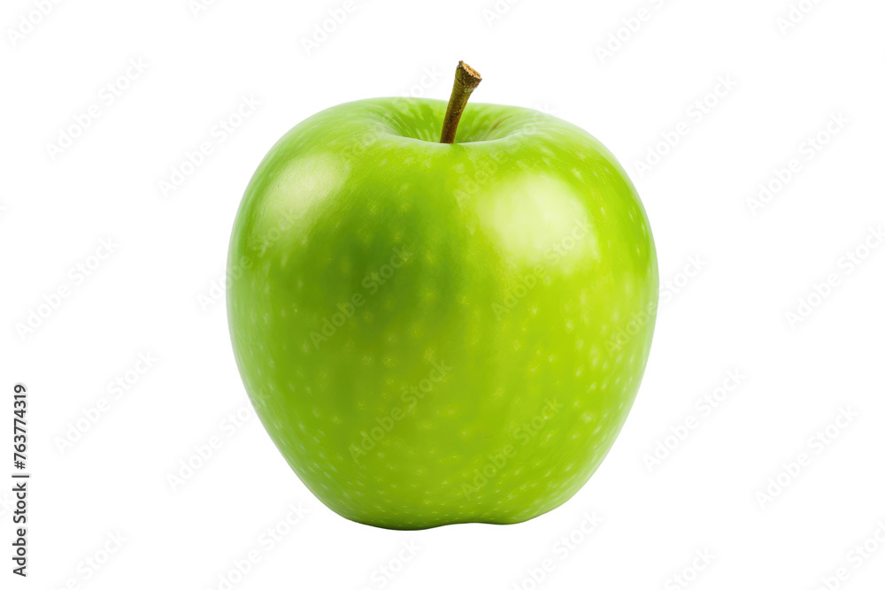 Green Apple on White Surface. On a White or Clear Surface PNG Transparent Background. Green Apple on White Surface. On a White or Clear Surface PNG Transparent Background.