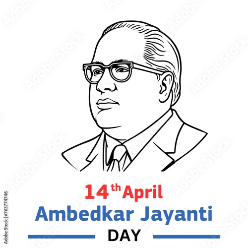 Ambedkar Jayanti, 14 April Dr. Br ambedkar jayanti day. illustration day photo