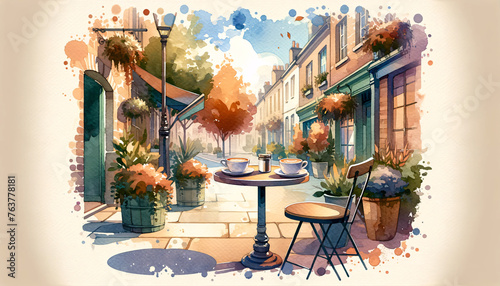 Fototapeta Naklejka Na Ścianę i Meble -  street cafe