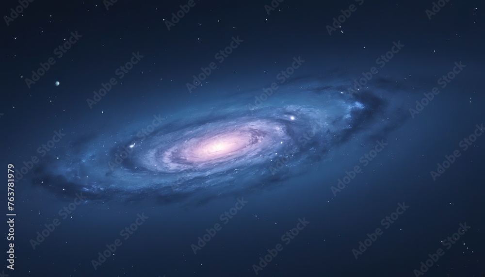 Obraz premium Aesthetic blue galaxy