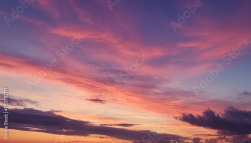 Beautiful sunset sky background © Valentin