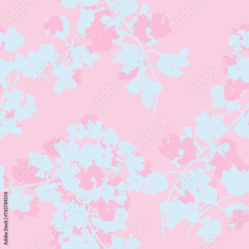 Fototapeta Naklejka Na Ścianę i Meble -  Pastel Abstract Floral Seamless Pattern Design