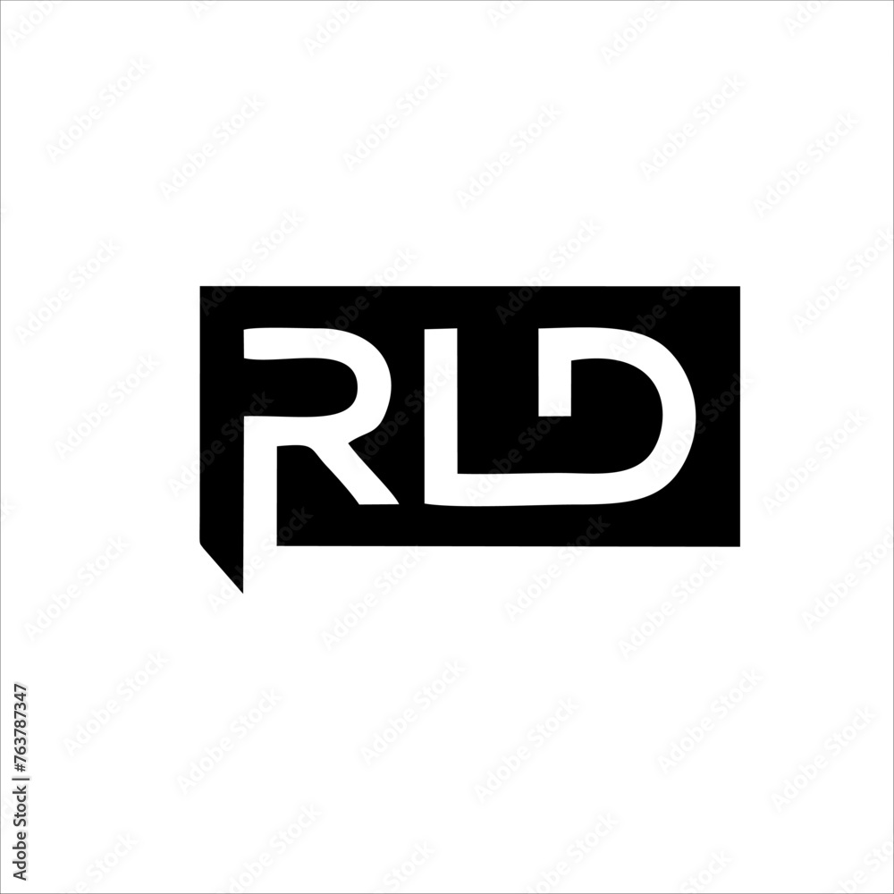 Print RLD letter logo design for your company name and brand Print RLD letter logo design for your company name and brand