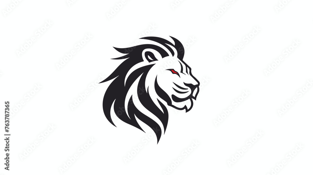 Lion logo Design vector template Illustration flat vector