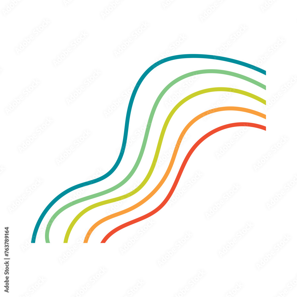 Abstract Line Rainbow
