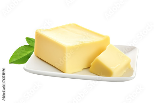 Cream Butter Isolated On Transparent Background
