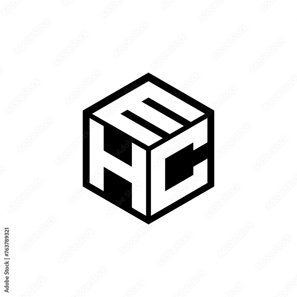 Hcm Letras HCM letter logo design in illustration. Vector logo, calligraphy ...